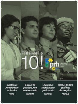 Revista PRH-ANP é 10! - CTC - PUC-Rio