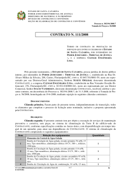 CONTRATO N. 111/2008 - Tribunal de Justiça de Santa Catarina