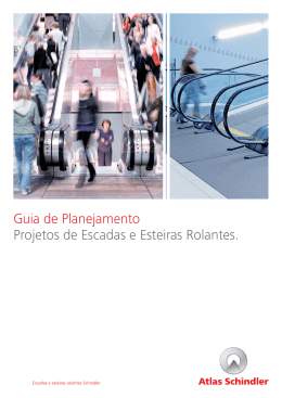 Guia de Planejamento Projetos de Escadas e Esteiras Rolantes.