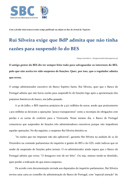 Rui Silveira exige que BdP admita que não tinha razões para