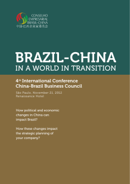 BRAZIL-CHINA - CEBC - Conselho Empresarial Brasil