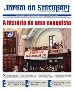 Jornal do Sintuperj nº 47