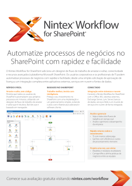 Automatize processos de negócios no SharePoint com rapidez e