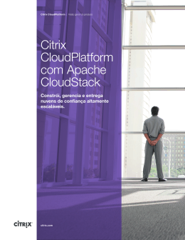 Citrix CloudPlatform com Apache CloudStack