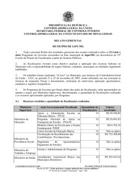 relatório de fiscalização nº 699 município de iapu