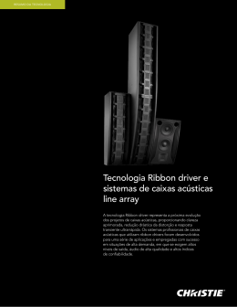 Tecnologia Ribbon driver e sistemas de caixas acústicas