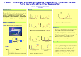 Effect of Temperature on Separation and Characterization of