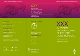 XXX Jornadas Internacionais de Estudos da Reprodução