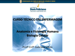 CURSO TÉCNICO EM ENFERMAGEM Anatomia e Fisiologia