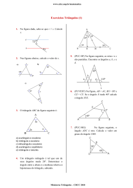 Exercícios Triângulos (1)