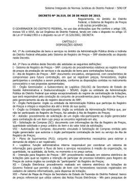 Decreto nº 36.519, de 28 de maio de 2015