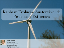 Kanban: Evolução Sustentável de Processos Existentes