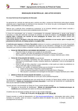 documento do 10º ano - Agrupamento de Escolas de Pinhal de Frades