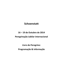 I Programa - Schoenstatt 2014