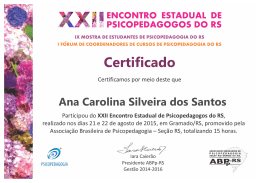 Ana Carolina Silveira dos Santos - ABPp-RS