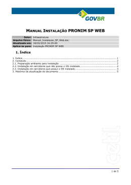 manual instalação pronim sp web