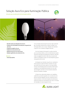 Solução Aura Eco para Iluminação Pública
