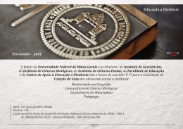 convite - Universidade Federal de Minas Gerais