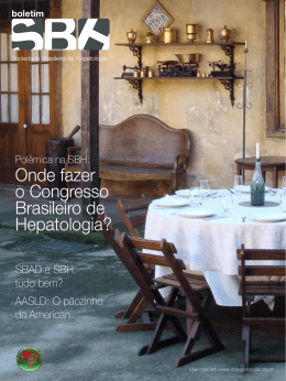 Revista SBH janeiro 2012 - Sociedade Brasileira de Hepatologia