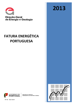 + Fatura Energética Portuguesa 2013, DGEG