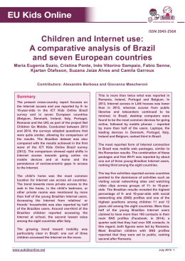 Children and Internet use: A comparative analysis of Brazil and
