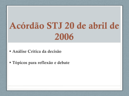Acórdão STJ 20 de abril de 2006