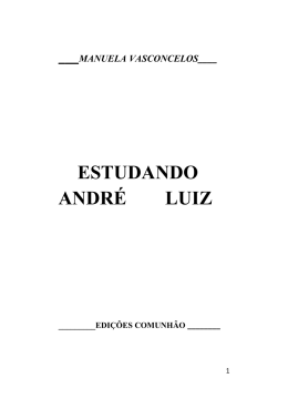 ESTUDANDO ANDRÉ LUIZ