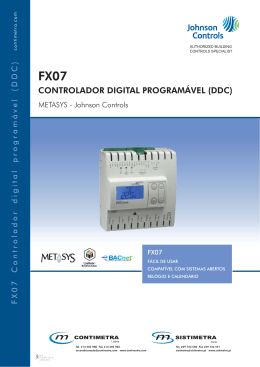 FX07 Controlador digital programável DDC - Johnson