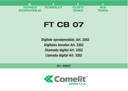 FT CB 07 - Comelit