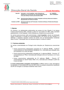 Circular Normativa nº 12/DSPCD de 09/06/2010 - Direcção