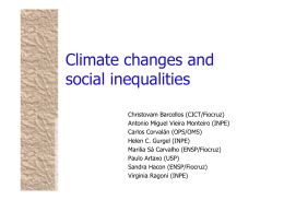 Climate changes and social inequalities