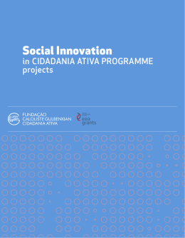 Social Innovation - Fundação Calouste Gulbenkian