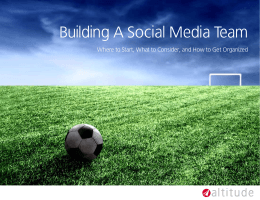 Building A Social Media Team