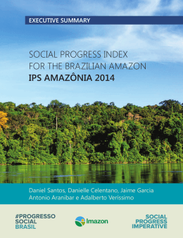Social Progress Index for the Brazilian Amazon 2014