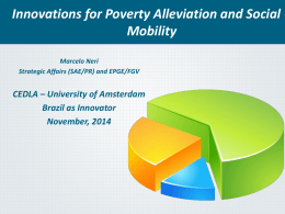 Innovations for Poverty Alleviation and Social