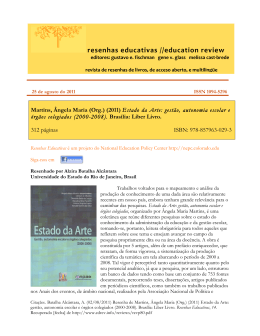 resenhas educativas //education review
