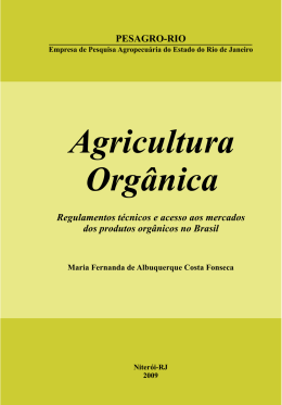 Agricultura Orgânica - Espaço do Agricultor Familiar