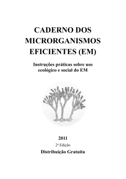 CADERNO DOS MICRORGANISMOS EFICIENTES (EM)