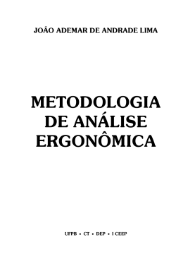Metodologia de Análise Ergonômica
