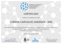 Lorena Carvalho Andrade Lima