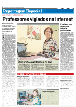 Professores vigiados na internet