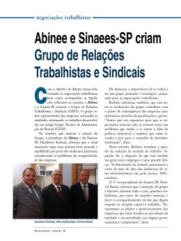 Abinee e Sinaees-SP criam Grupo de Relações Trabalhistas e