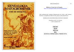Genealogia Matogrossense - Biblioteca Virtual José de Mesquita