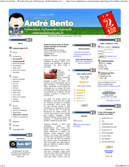 Andre Luis Bento :: Web Site Pessoal e Profissional - Rob