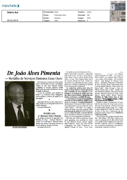 DrJoão Alves Pimenta - Instituto Nacional de Saúde Dr. Ricardo Jorge