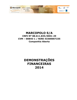 DEMONSTRAÇÕES FINANCEIRAS 2014