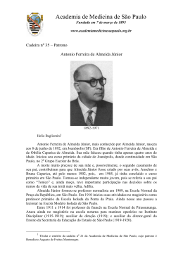 Antonio Ferreira Almeida Junior - Academia de Medicina de São