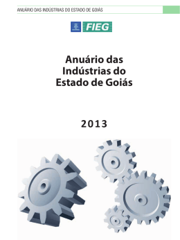 Anuário das Indústrias do Estado de Goiás