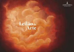 Release - Leilão de Arte - James Lisboa Leiloeiro Oficial