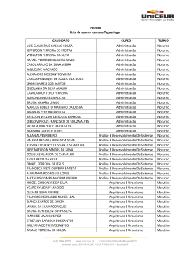 PROUNI Lista de espera (campus Taguatinga